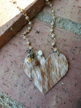 Brindle heart necklace