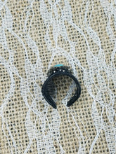 Howlite adjustable leather ring