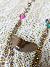 Boho stone necklace