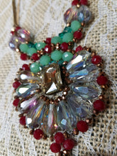 Crystal beaded necklace