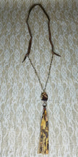 Picture agate tassel necklace