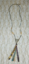 Jessie leather tassel necklace