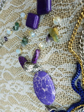 Purple tassel necklace