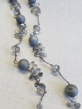 Grey geode necklace