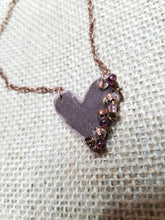 Petite boho heart necklace