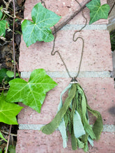 Sage tassel necklace