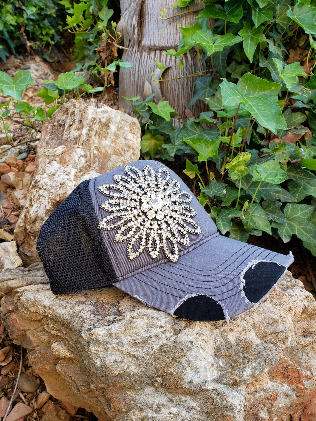 Bling sunflower hat