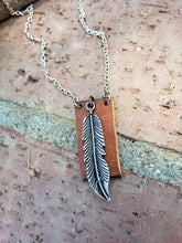 BOHO feather necklace