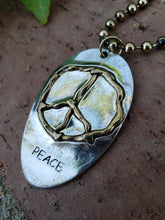 Peace ball chain necklace