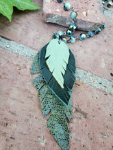 Camo feather necklace