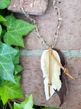 Desert camo feather necklace