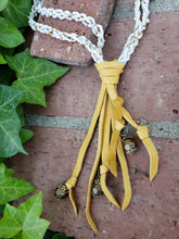 Braided bead tassel necklace