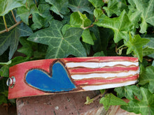 Leather cuff flag bracelet