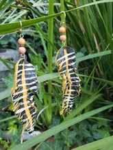 Boho zebra earrings