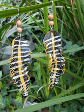 Boho zebra earrings